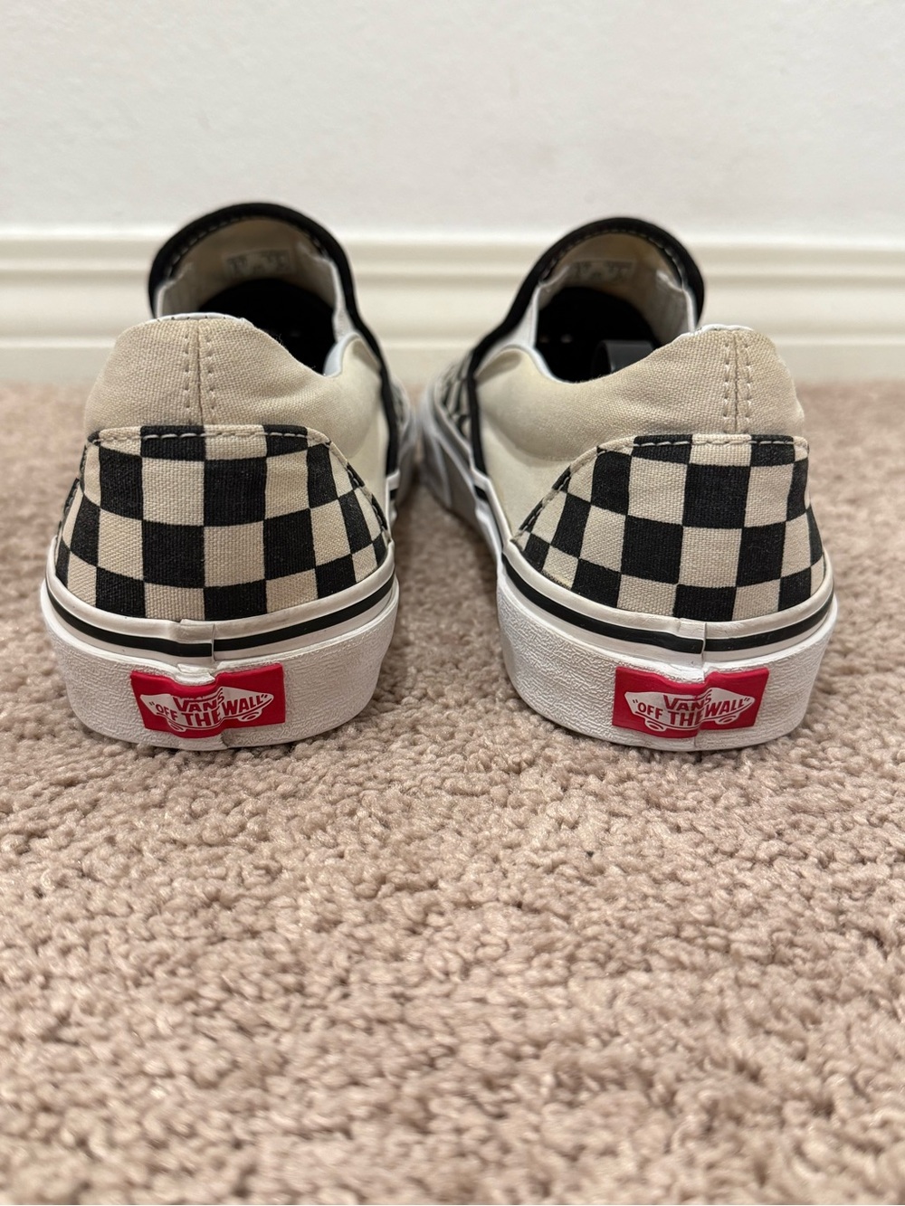 Vans Shoes Slip-On Checkerboard Black and White - Picture 3 of 10